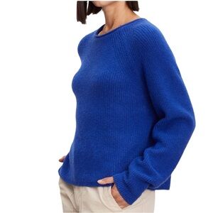 NWT Velvet by Graham & Spencer Bowie Boucle Crew Neck Sweater Cabincore Warm